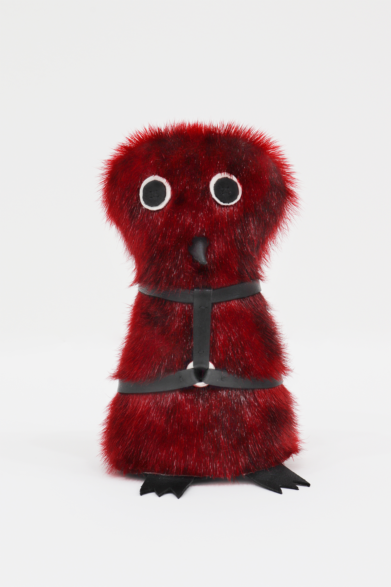 Red Ookpik with Harness, 2022. Courtesy of Norberg Hall. Photo: Philip Kanwischer. 